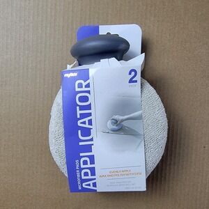 Microfiber Applicator Pads Wax Polish 2 Count with Ergonomic Handle